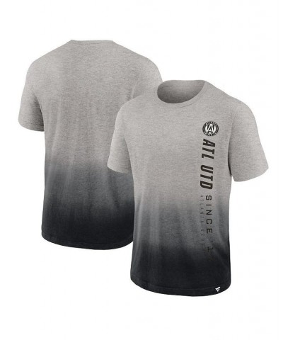 Men's Branded Heathered Gray, Black Atlanta United FC Dip-Dye T-shirt $20.70 T-Shirts