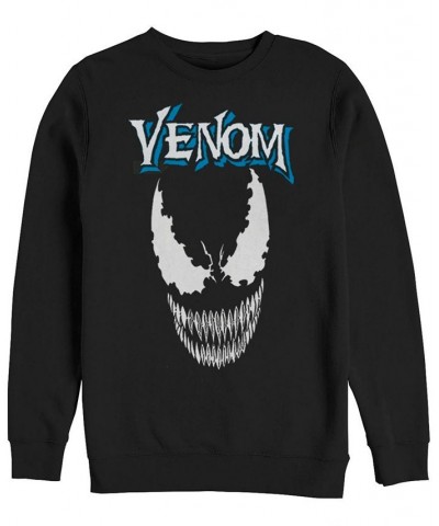 Marvel Men's Classic Venom Big Face Logo, Crewneck Fleece Black $23.10 Sweatshirt