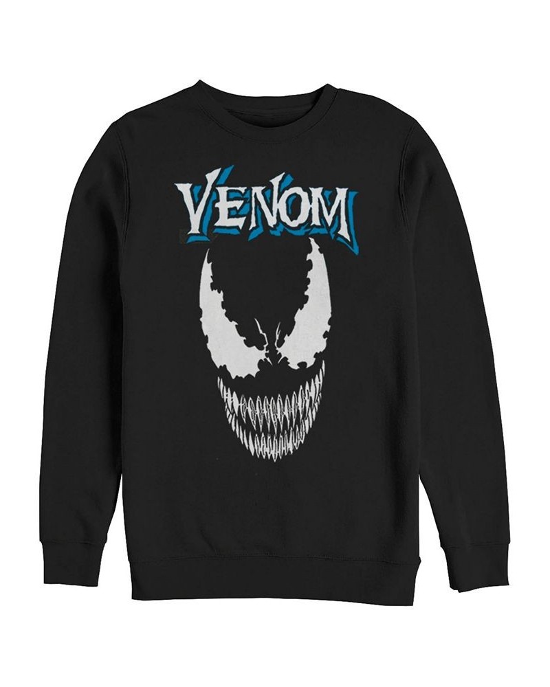 Marvel Men's Classic Venom Big Face Logo, Crewneck Fleece Black $23.10 Sweatshirt