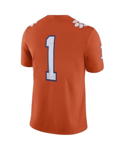 Men's Orange Clemson Tigers 1 Home Game Jersey $54.05 Jersey