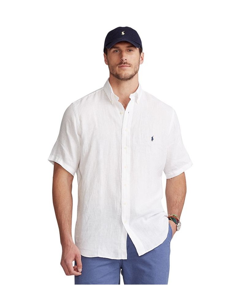 Men's Big & Tall Lightweight Linen Shirt PD01 $40.50 Shirts