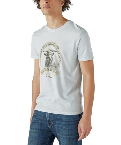 Men's Rocky Mountain Oyster Bar Graphic T-shirt White $16.57 T-Shirts