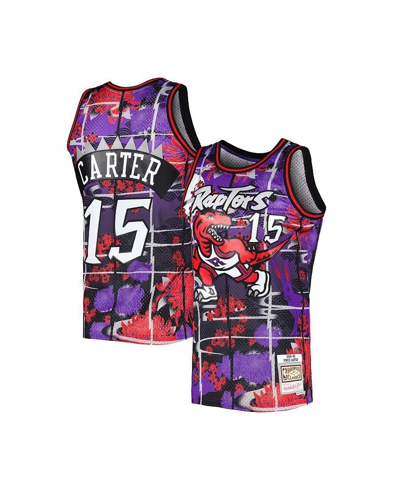 Men's Vince Carter Purple Toronto Raptors Hardwood Classics Lunar New Year Swingman Jersey $42.84 Jersey