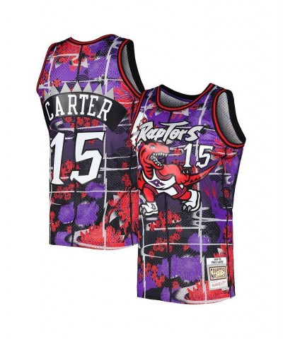 Men's Vince Carter Purple Toronto Raptors Hardwood Classics Lunar New Year Swingman Jersey $42.84 Jersey