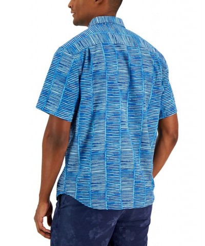 Men's Bamboo Beach Striped Shirt Blue $60.50 Shirts