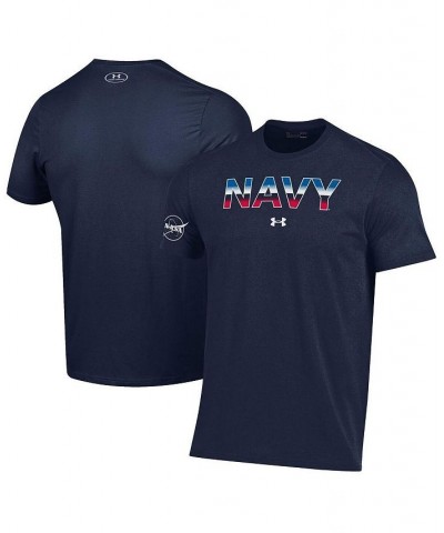 Men's Navy Navy Midshipmen 2022 Special Games NASA T-shirt $21.60 T-Shirts