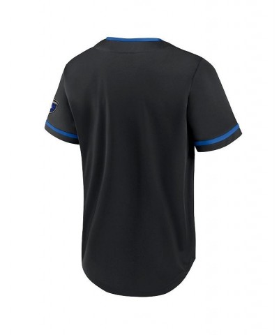 Men's Black, Blue San Jose Earthquakes Ultimate Player Baseball Jersey $38.49 Jersey