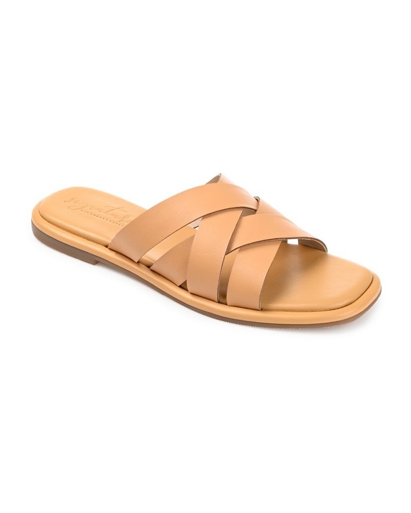 Women's Parkker Woven Sandals Tan/Beige $54.60 Shoes