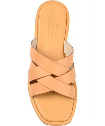 Women's Parkker Woven Sandals Tan/Beige $54.60 Shoes