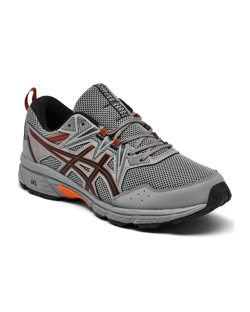 Men's GEL-Venture 8 Trail Running Sneakers Gray $26.95 Shoes