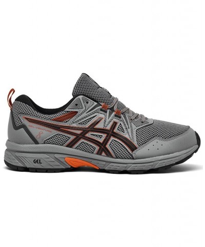 Men's GEL-Venture 8 Trail Running Sneakers Gray $26.95 Shoes