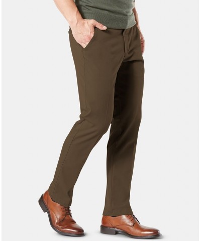 Men's Workday Smart 360 Flex Straight Fit Khaki Stretch Pants Green $29.90 Pants