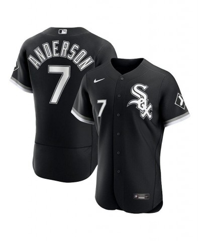 Men's Tim Anderson Black Chicago White Sox Alternate Authentic Player Jersey $171.00 Jersey