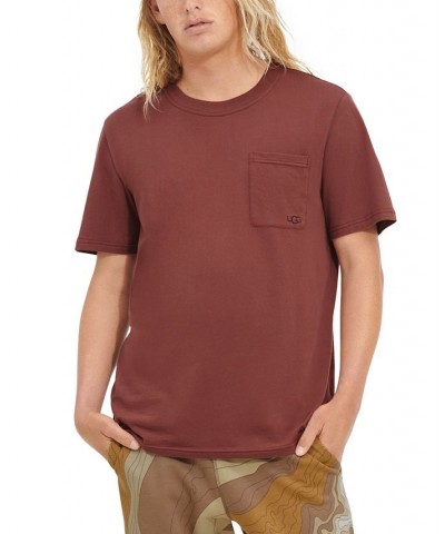 Men's Garrett Logo Pocket Short-Sleeve T-Shirt Brown $27.00 Pajama