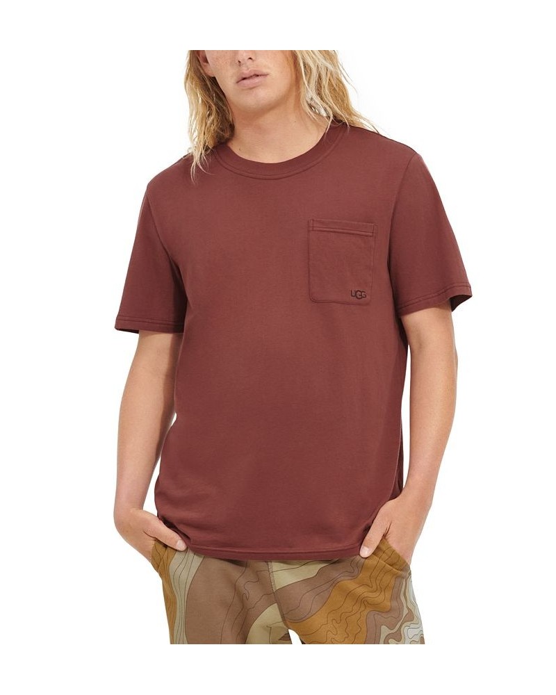 Men's Garrett Logo Pocket Short-Sleeve T-Shirt Brown $27.00 Pajama