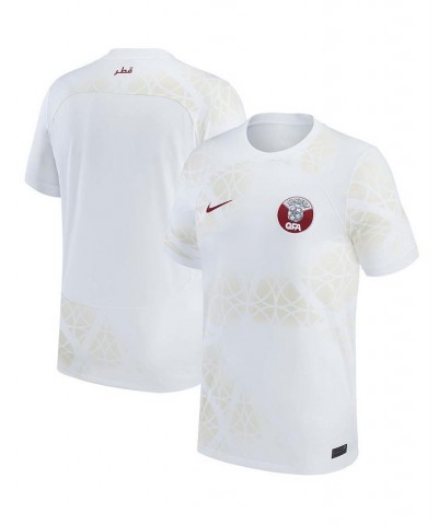 Men's White Qatar National Team 2022/23 Away Replica Jersey $38.85 Jersey