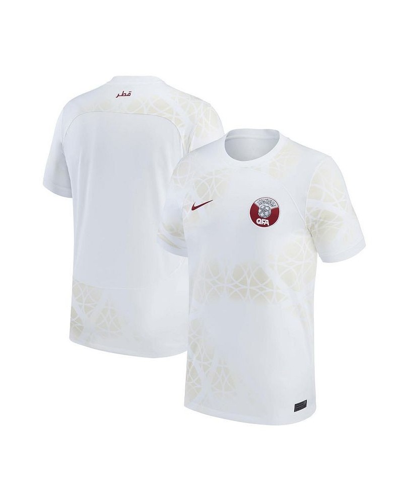 Men's White Qatar National Team 2022/23 Away Replica Jersey $38.85 Jersey