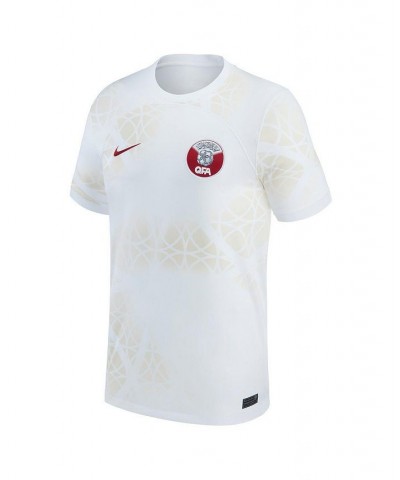 Men's White Qatar National Team 2022/23 Away Replica Jersey $38.85 Jersey