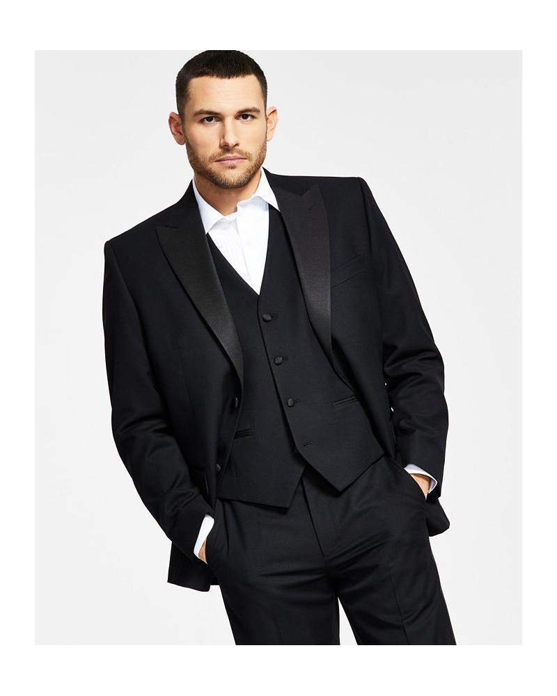 Men's Classic-Fit Stretch Black Tuxedo Jacket Black $55.20 Suits