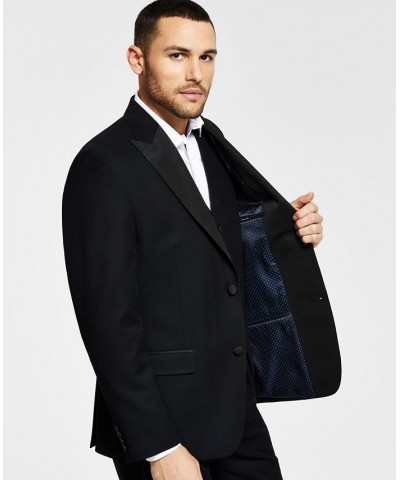 Men's Classic-Fit Stretch Black Tuxedo Jacket Black $55.20 Suits