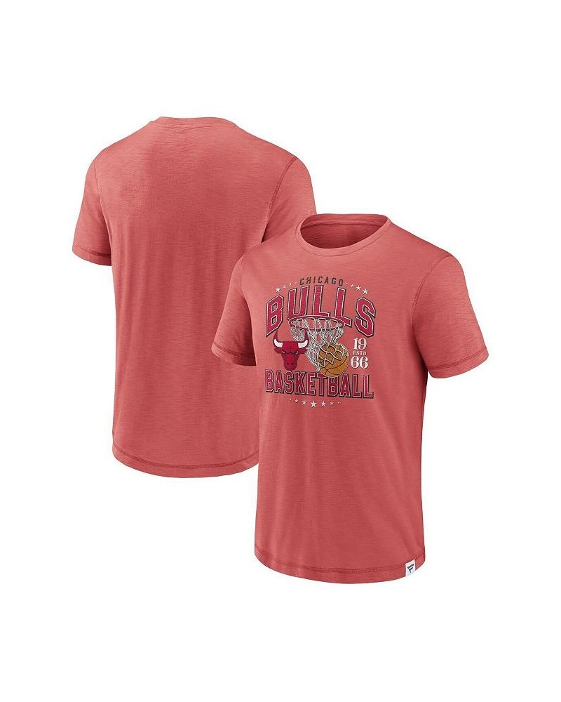 Men's Branded Red Chicago Bulls Reinforce True Classics Vintage-Inspired Slub T-shirt $25.64 T-Shirts
