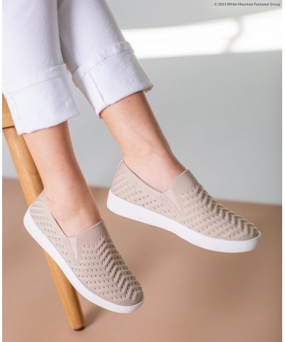 Women's Courage Slip-On Sneakers Tan/Beige $31.74 Shoes