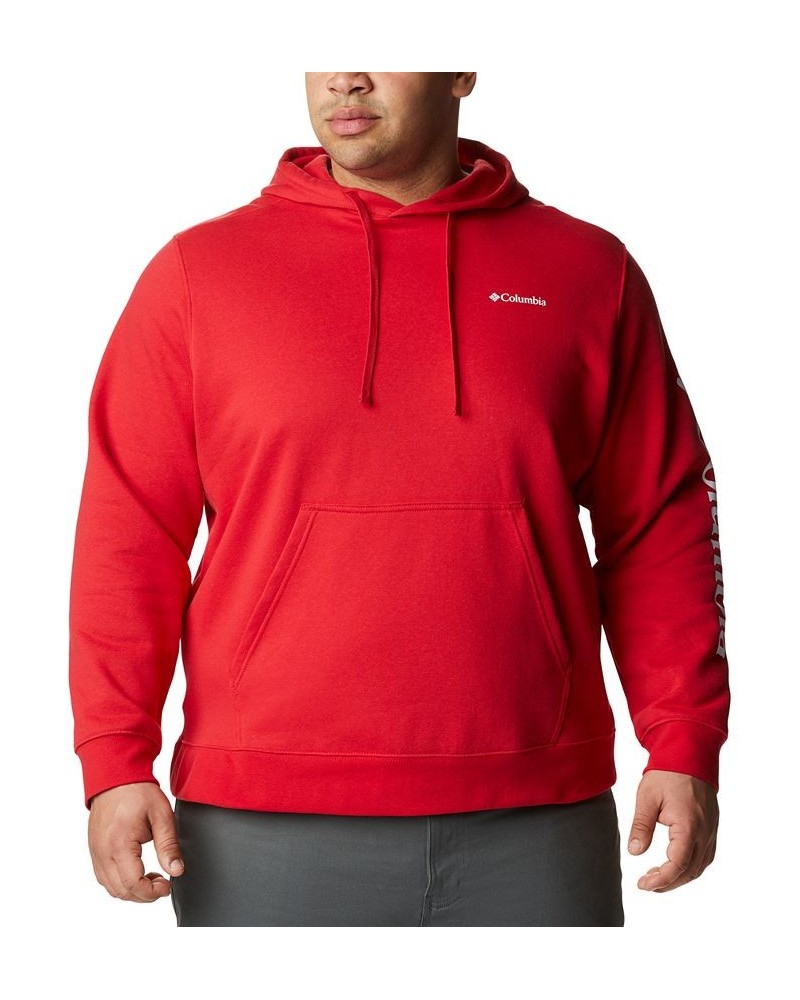 Men's Big & Tall Trek Hoodie Red $18.70 Sweatshirt