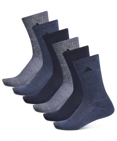 Men's Athletic Cushioned Crew Socks - 6 pk. Blue $9.90 Socks