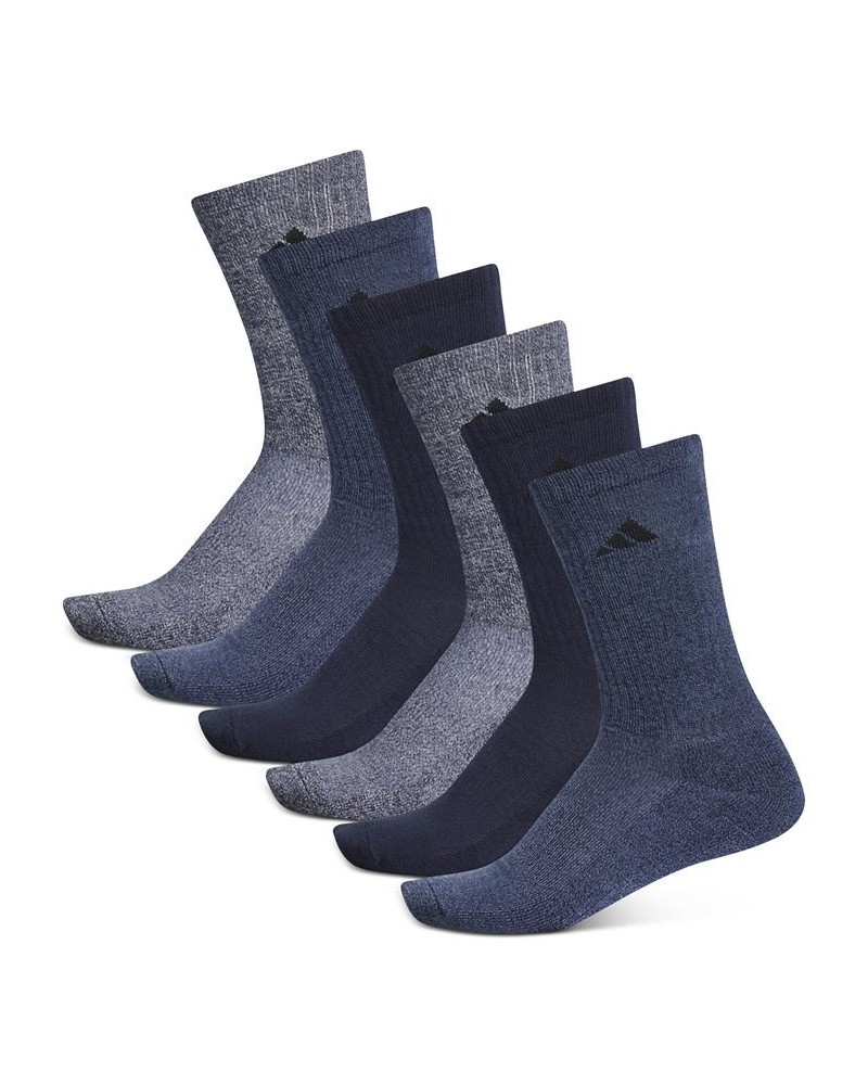 Men's Athletic Cushioned Crew Socks - 6 pk. Blue $9.90 Socks