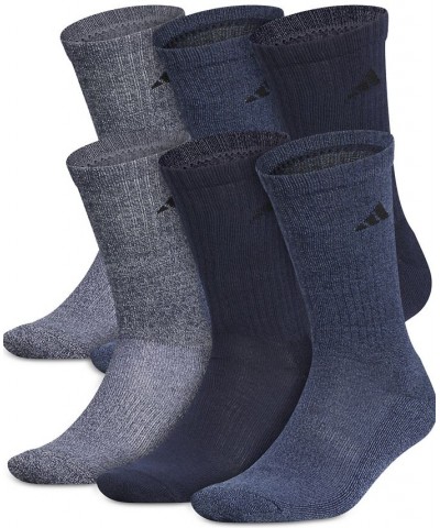 Men's Athletic Cushioned Crew Socks - 6 pk. Blue $9.90 Socks