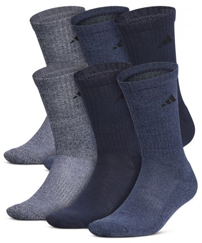 Men's Athletic Cushioned Crew Socks - 6 pk. Blue $9.90 Socks