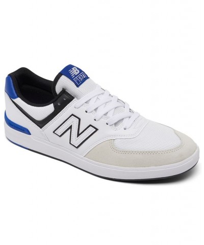 Men's CT574 Casual Sneakers White $40.85 Shoes