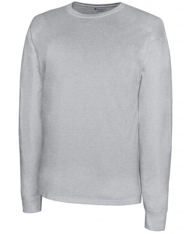 Men's Long-Sleeve Jersey T-Shirt Gray $17.50 T-Shirts