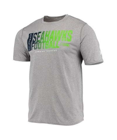 Men's Heathered Gray Seattle Seahawks Combine Authentic Game On T-shirt $18.23 T-Shirts