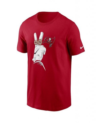 Men's Red Tampa Bay Buccaneers Hometown Collection Rings T-shirt $16.00 T-Shirts