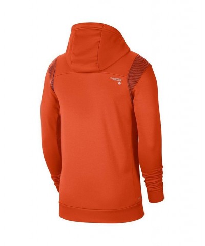 Men's Orange Clemson Tigers 2021 Sideline Performance Full-Zip Hoodie $36.19 Sweatshirt