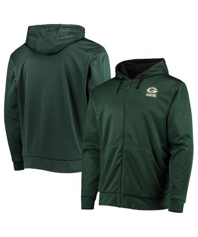 Men's Green and Black Green Bay Packers Apprentice Full-Zip Hoodie $40.03 Sweatshirt