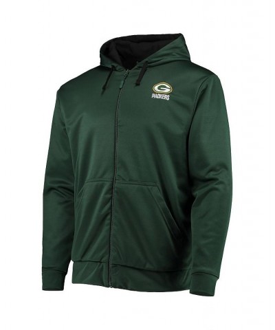 Men's Green and Black Green Bay Packers Apprentice Full-Zip Hoodie $40.03 Sweatshirt