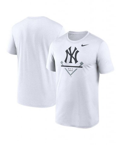 Men's White New York Yankees Big and Tall Icon Legend Performance T-shirt $21.00 T-Shirts