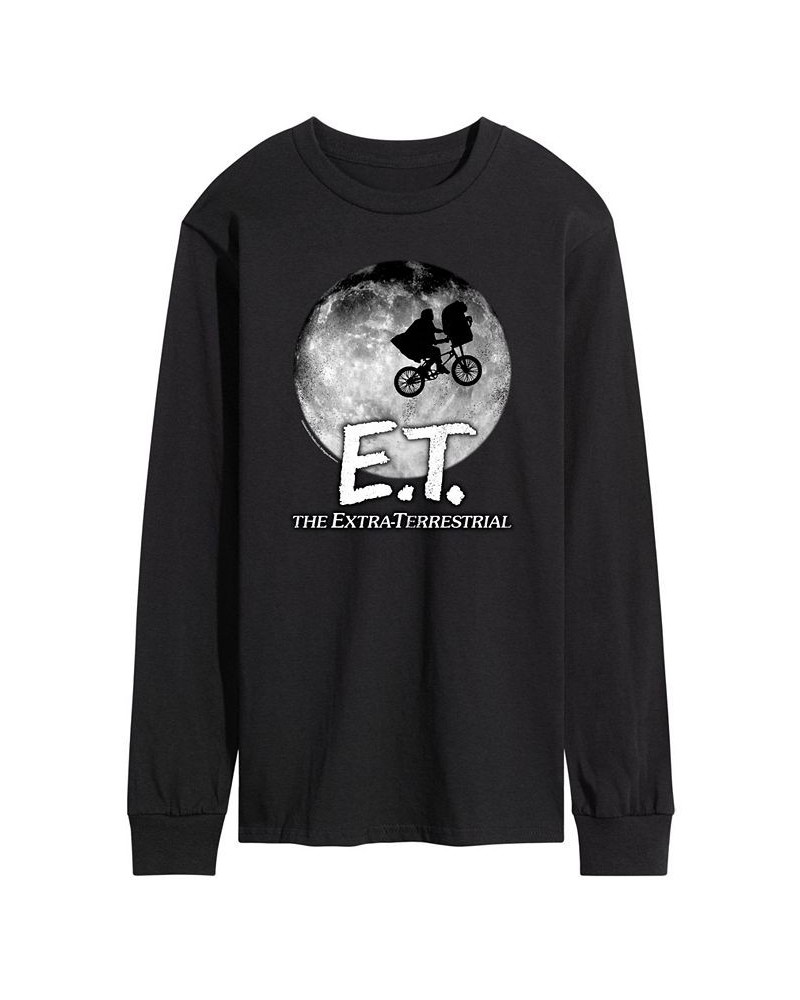 Men's ET Long Sleeves T-shirt Black $22.26 T-Shirts