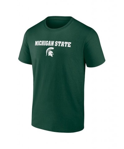 Men's Branded Green Michigan State Spartans Game Day 2-Hit T-shirt $20.39 T-Shirts