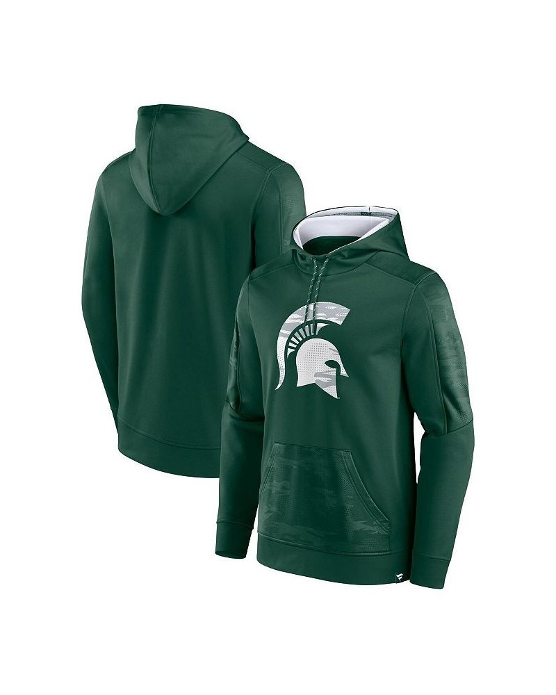 Men's Branded Green Michigan State Spartans On The Ball Pullover Hoodie $32.20 Sweatshirt