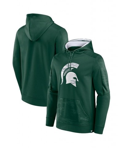 Men's Branded Green Michigan State Spartans On The Ball Pullover Hoodie $32.20 Sweatshirt