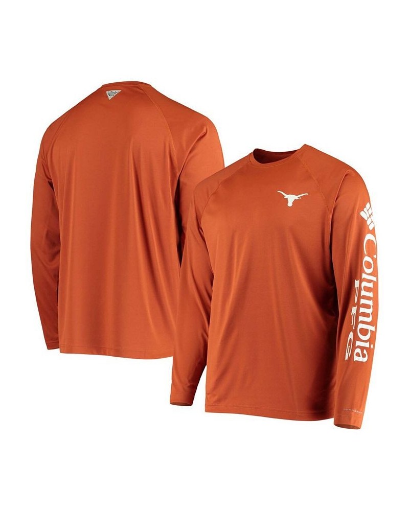 Men's PFG Burnt Orange Texas Longhorns Terminal Tackle Omni-Shade Long Sleeve T-shirt $27.49 T-Shirts