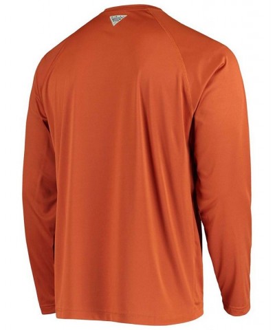Men's PFG Burnt Orange Texas Longhorns Terminal Tackle Omni-Shade Long Sleeve T-shirt $27.49 T-Shirts