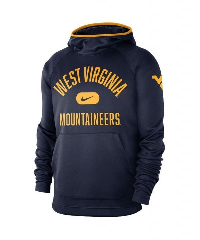 Men's Navy West Virginia Mountaineers Basketball Spotlight Performance Raglan Pullover Hoodie $32.47 Sweatshirt