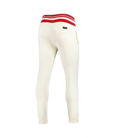 Men's Cream Chicago Bulls Retro Classic Fleece Sweatpants $48.00 Pants