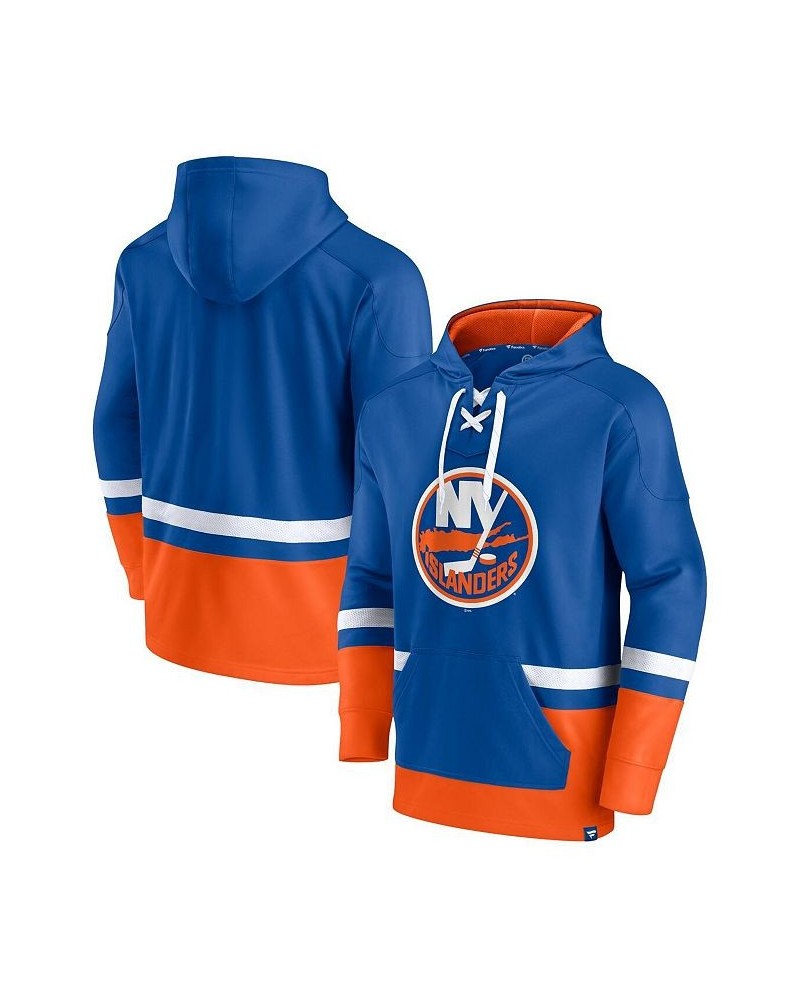 Men's Branded Royal New York Islanders Big and Tall First Battle Power Play Pullover Hoodie $32.40 Sweatshirt