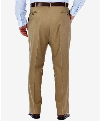 Men's Big & Tall Premium No Iron Khaki Classic Fit Flat Front Hidden Expandable Waistband Pants British Khaki $29.14 Pants