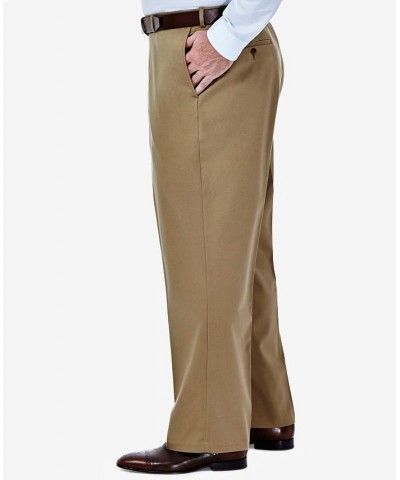 Men's Big & Tall Premium No Iron Khaki Classic Fit Flat Front Hidden Expandable Waistband Pants British Khaki $29.14 Pants